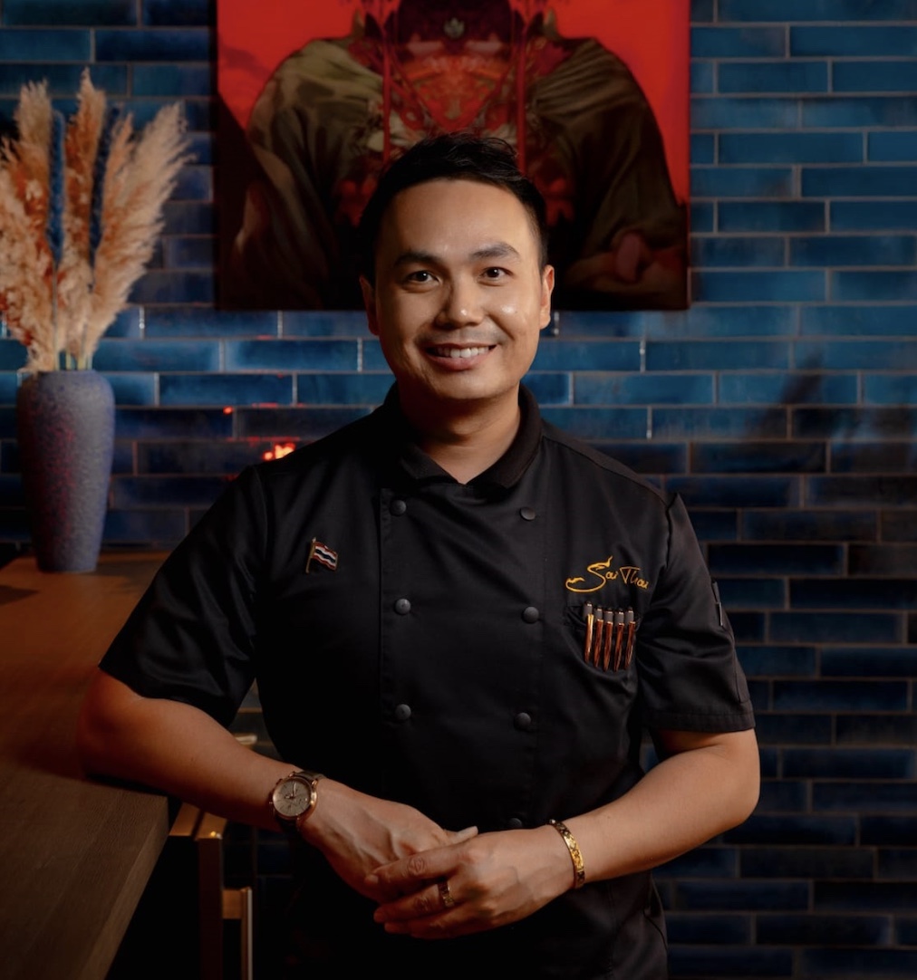 Porträt von Pattana Naksut Inhaber Restaurant Sia Thai Und Luvia 